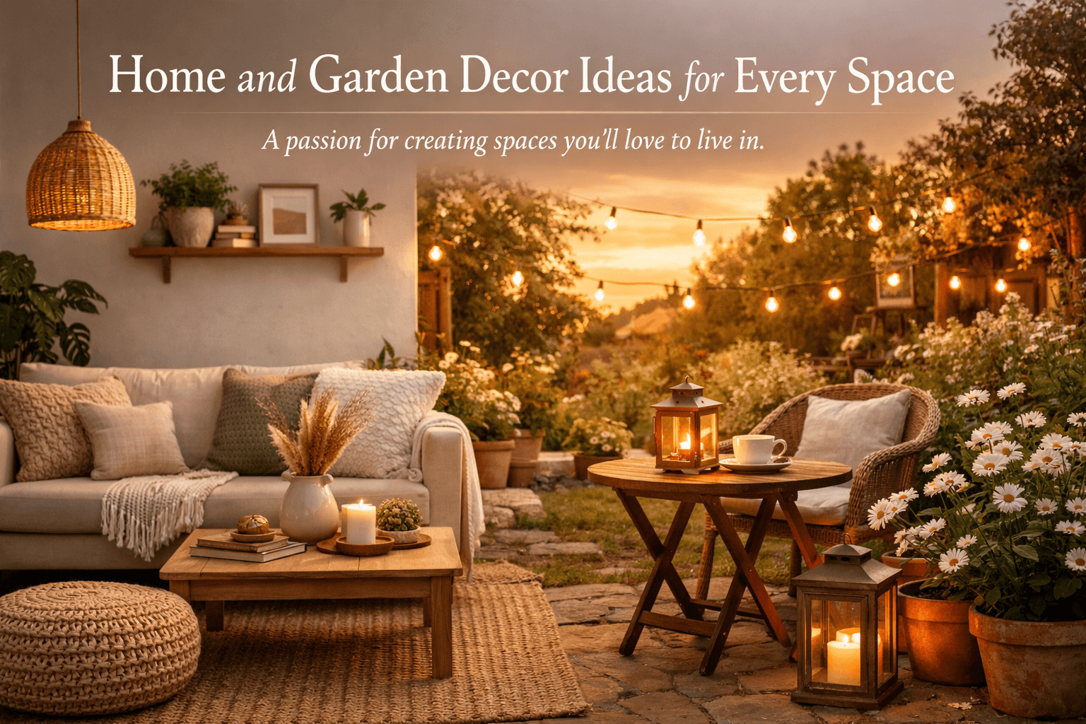 Home and Garden Decor Ideas for Every Space