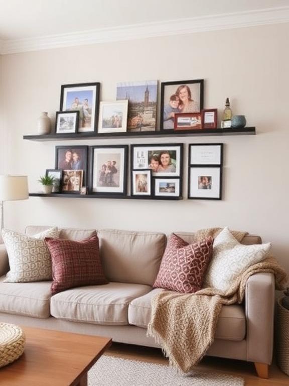 Ideas:

Display family photos ,
Add DIY crafts 