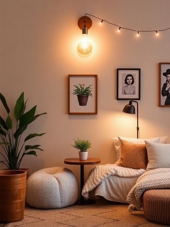 

Use warm-white LED bulbs 