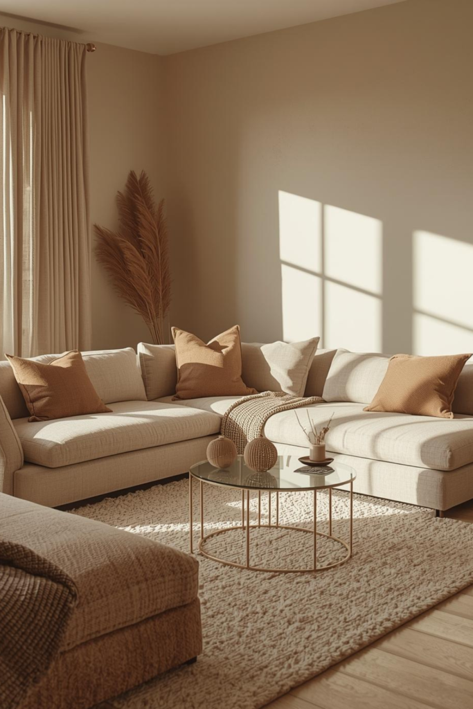 23 Cozy Living Room Ideas for a Warm & Inviting Space Cozy minimalist living room with natural textures, neutral colors, warm atmosphere