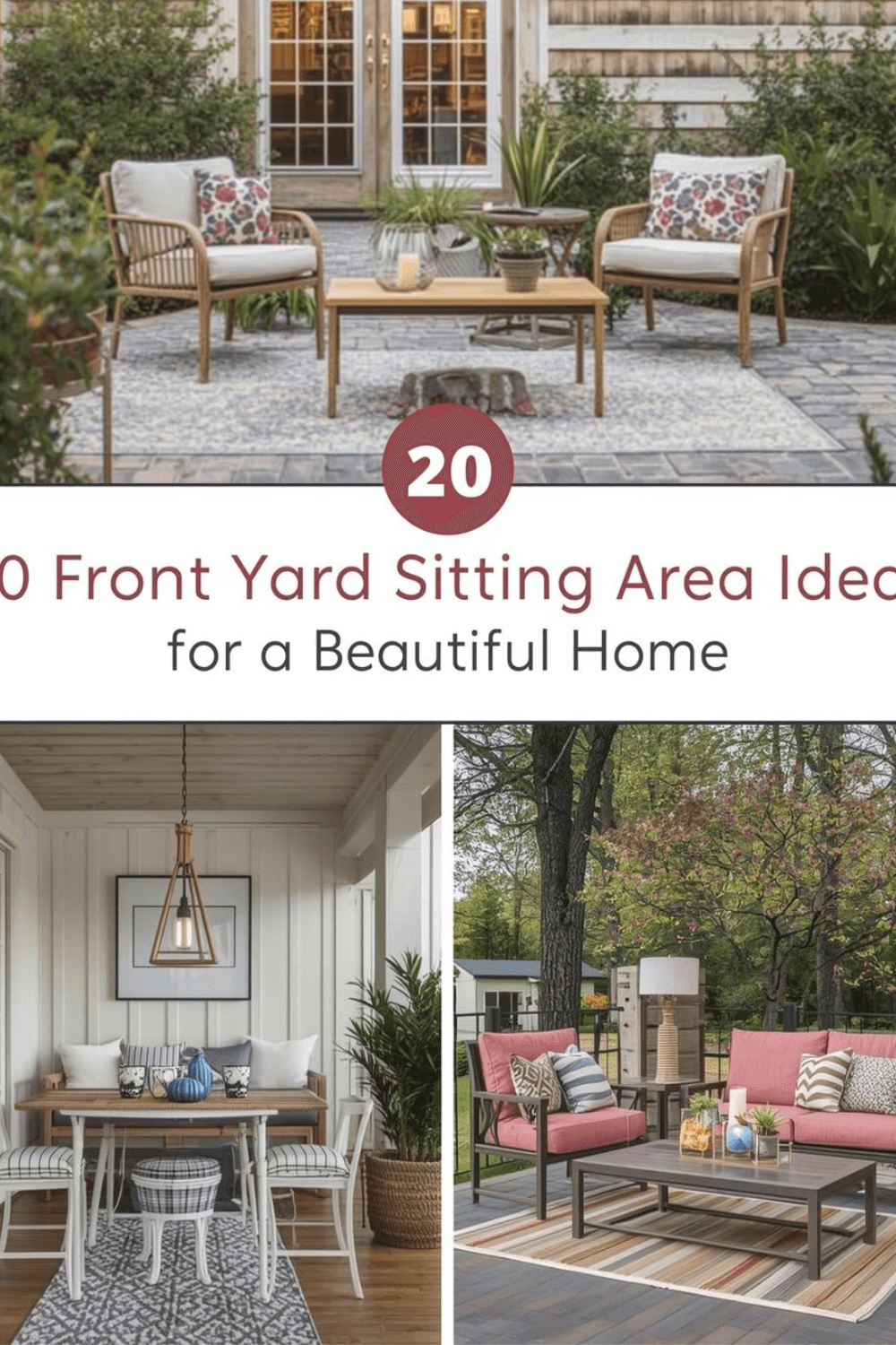 20 Front Yard Sitting Area Ideas for a Beautiful Home