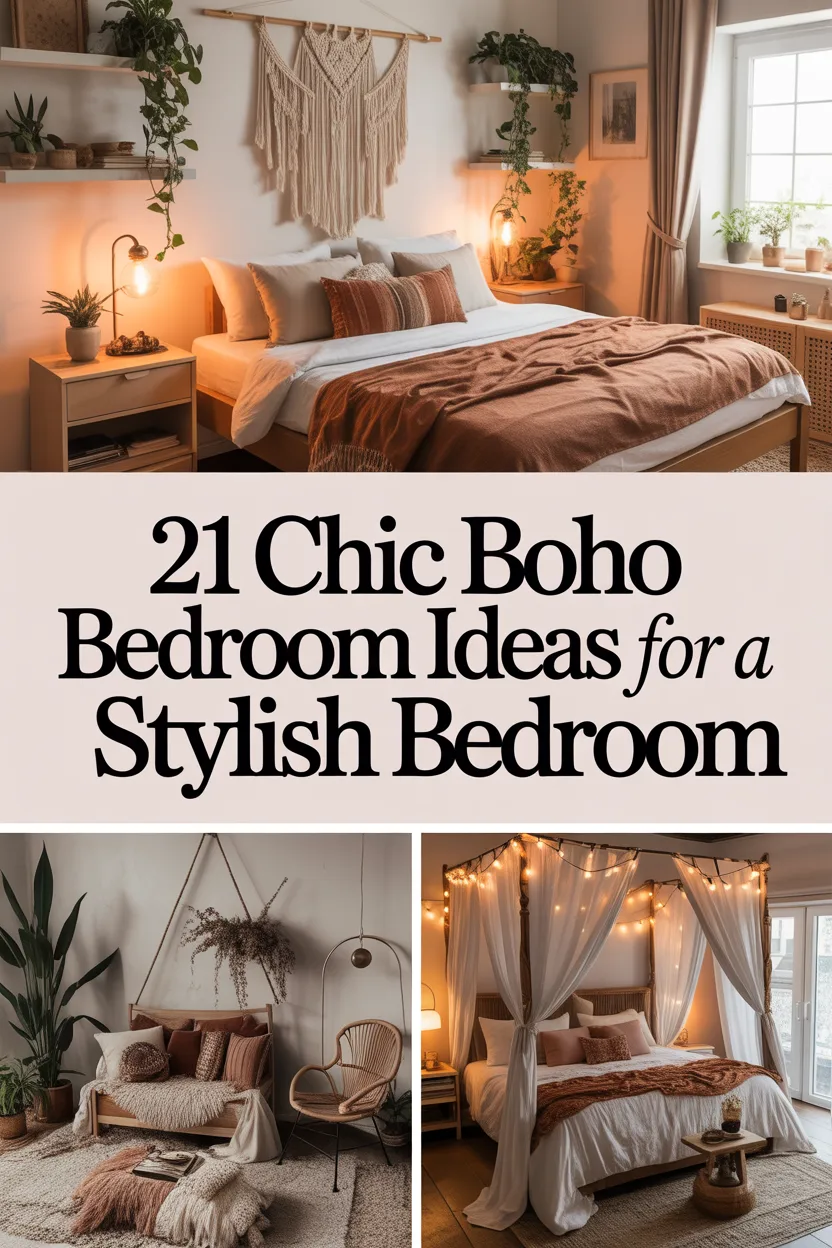 21 Chic Boho Bedroom Ideas for a Stylish Bedroom
