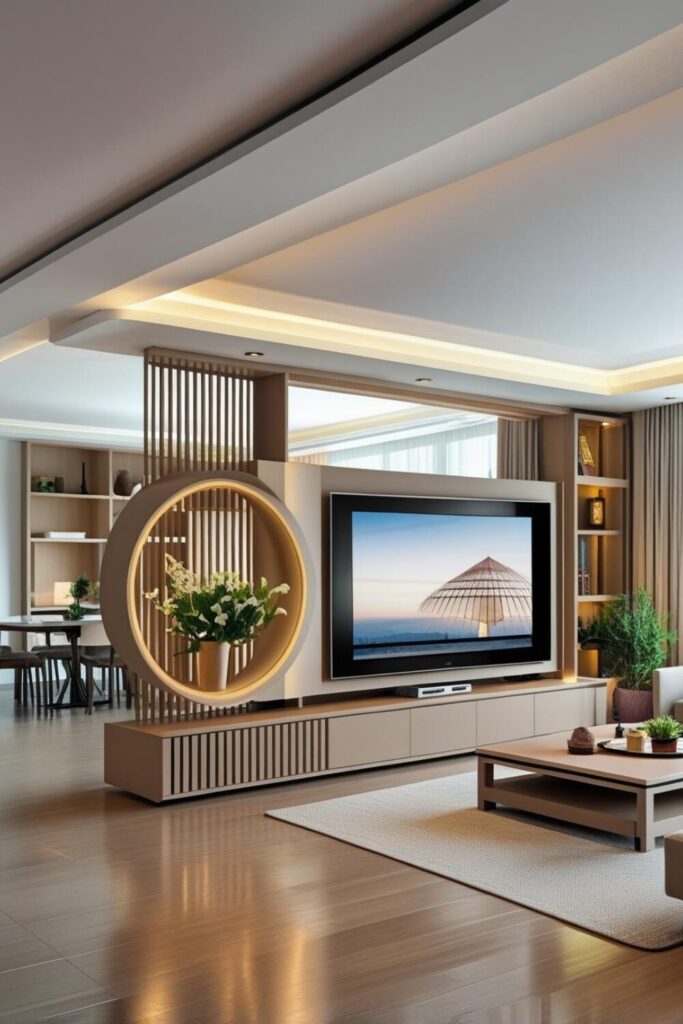 24 Living Room Partition Ideas for Modern Homes 104