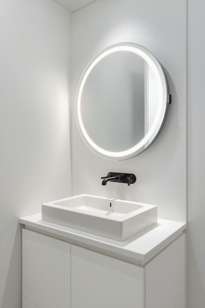 minimalist powder room design
