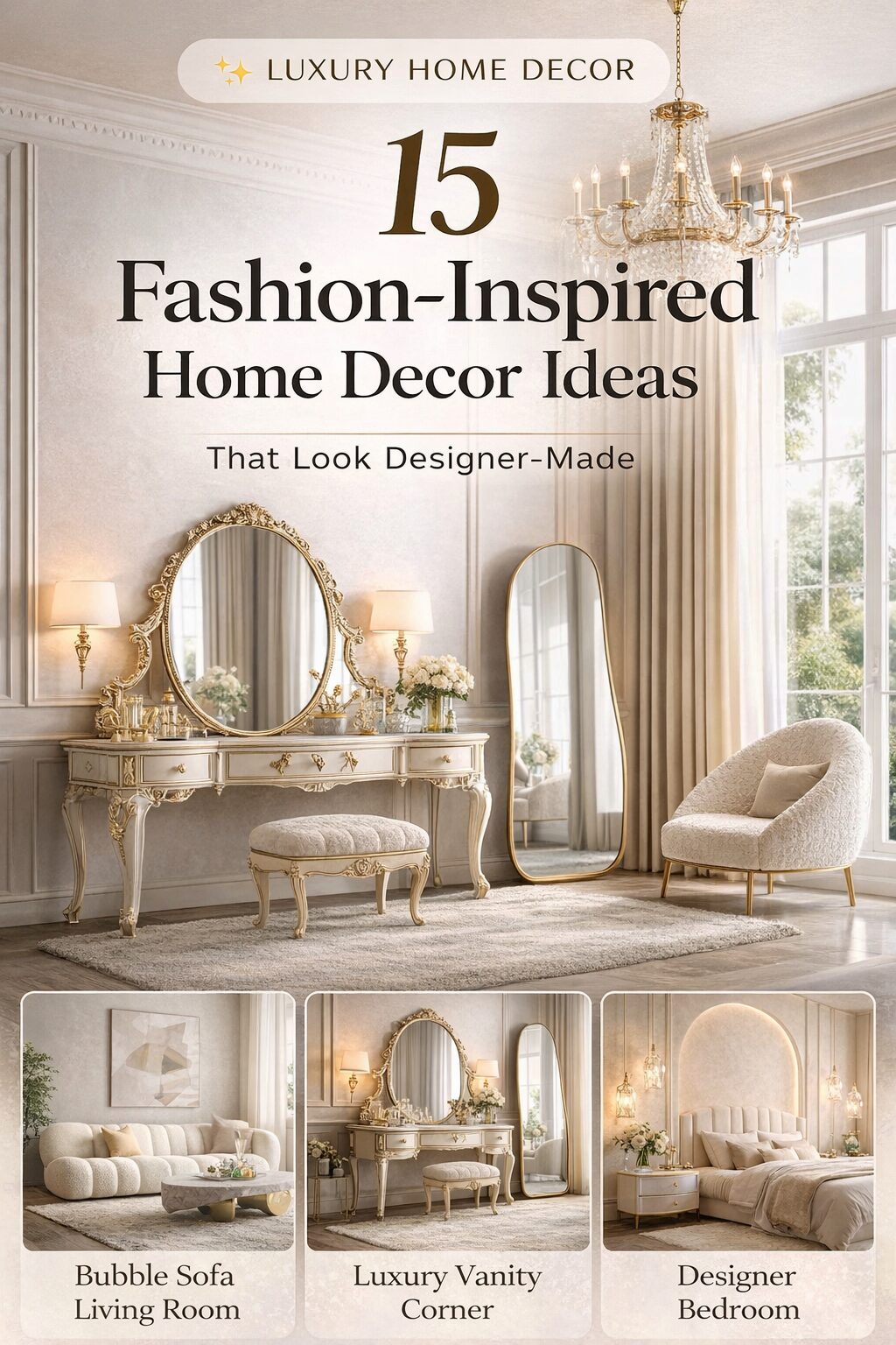 15 Trendy Fashion-Inspired Home Decor Ideas That Look Designer-Made